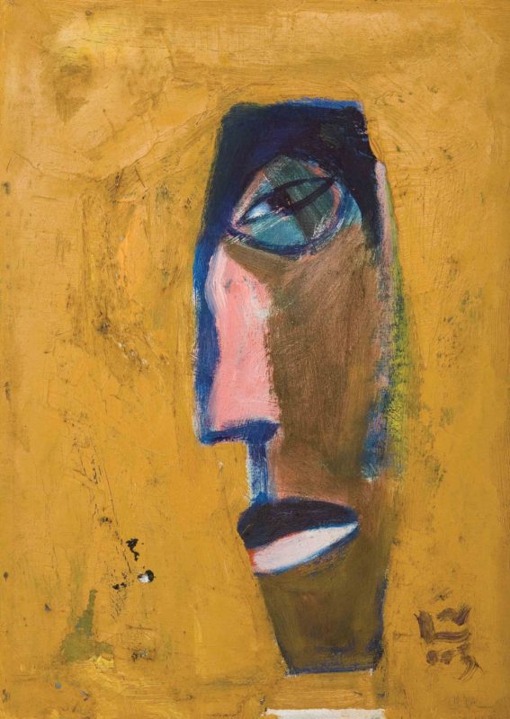 Self-portrait in yellow